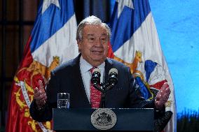 United Nations Secretary General António Guterres visits Chile